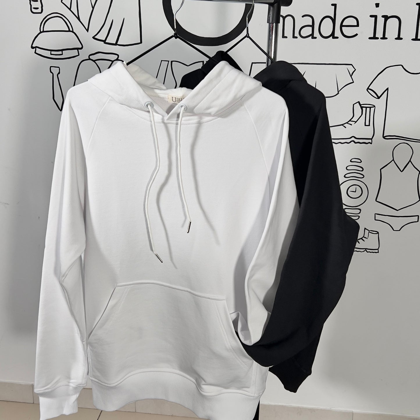 Hoodie White Basic