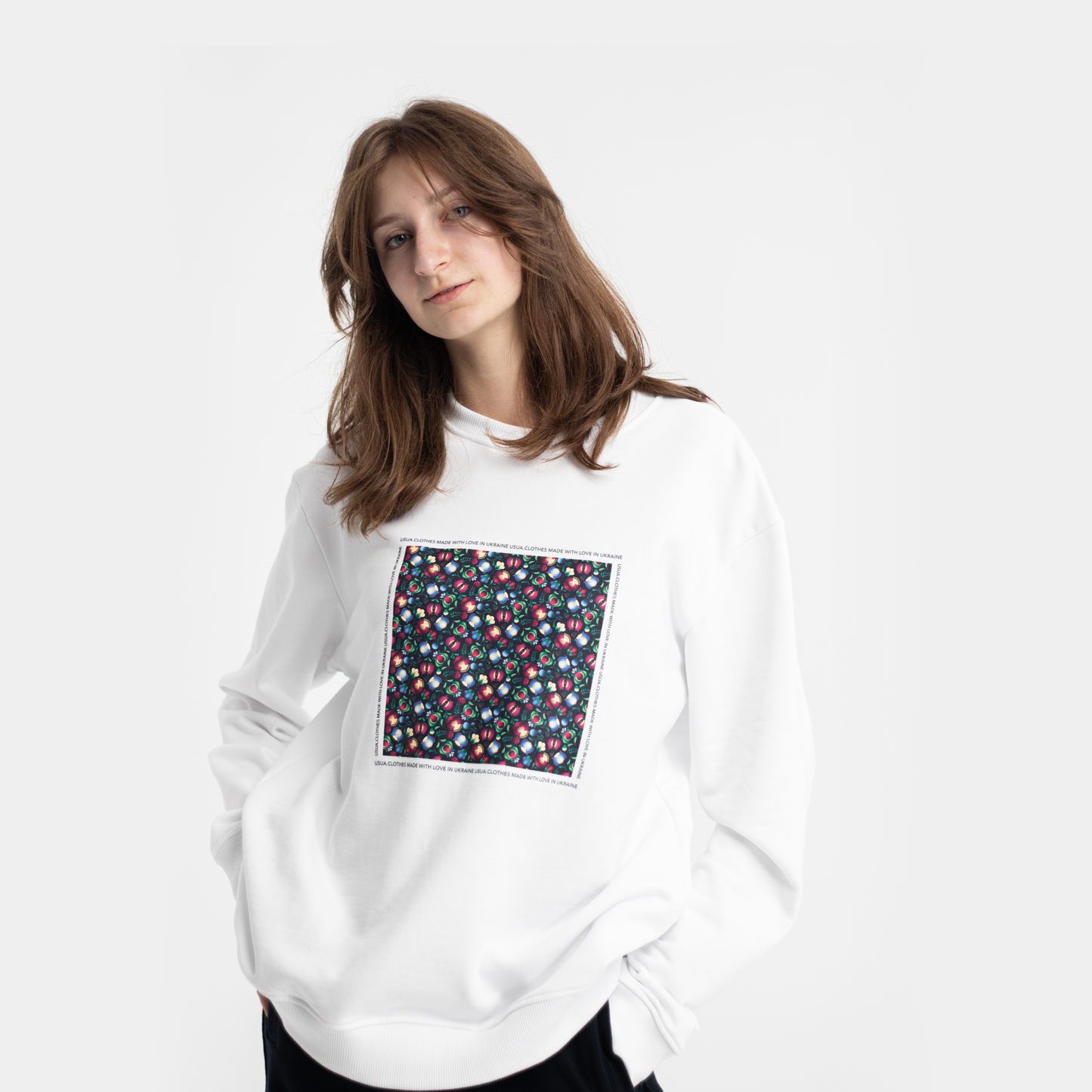 Sweatshirt White Petrykivka