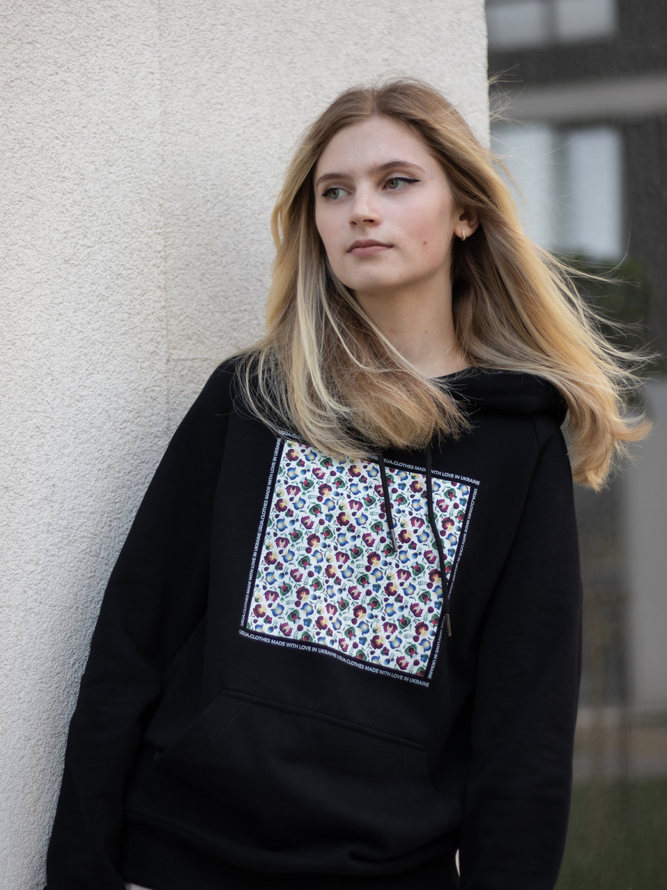 Sweatshirt DarkBlue Petrykivka