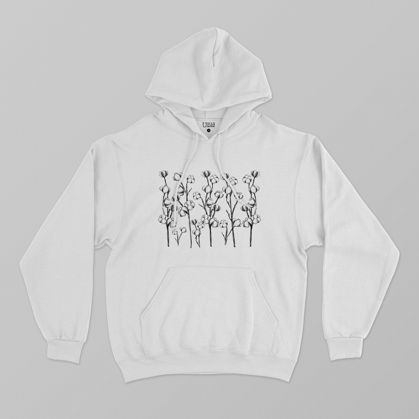 Hoodie White Bavovna