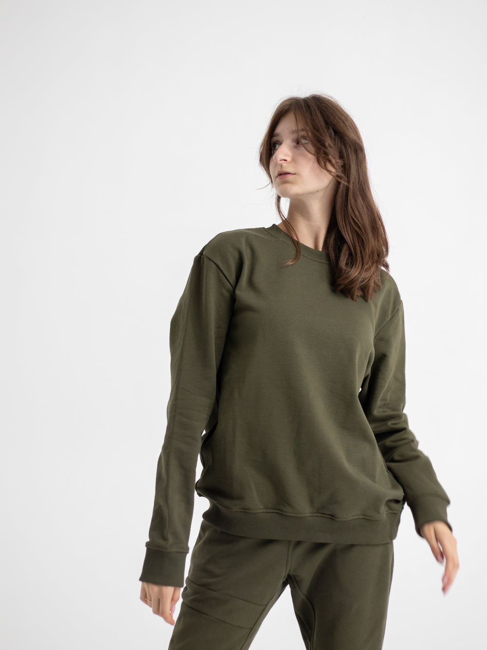 Sweatshirt Khaki Basic