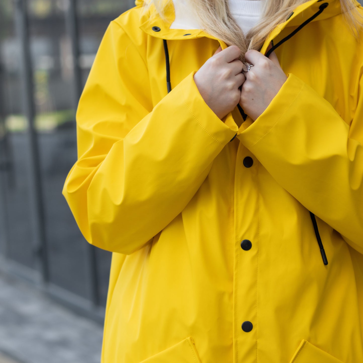 Raincoat Yellow Long