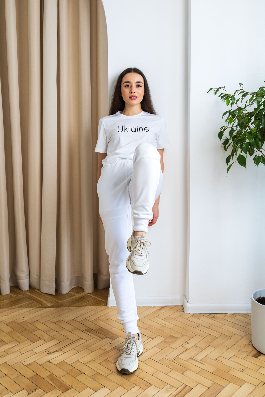 T-shirt White Ukraine