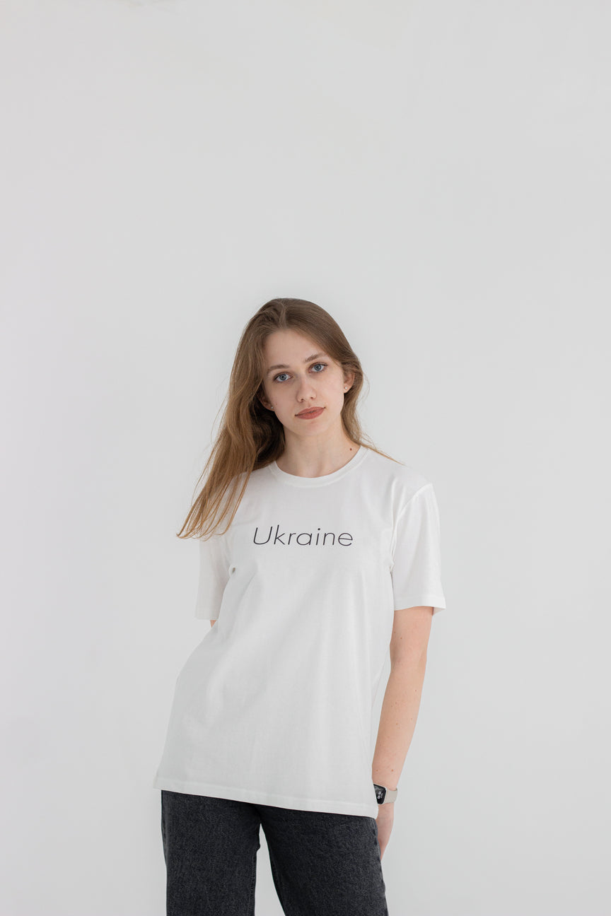 T-shirt White Ukraine